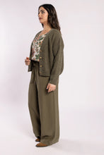Load image into Gallery viewer, Drama The Label Taffy Cardi - Olive Green Hyde Boutique