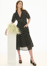 Load image into Gallery viewer, Pol Clove Dress - Black/Pebble Spot Arriving Soon