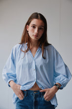 Load image into Gallery viewer, Mahsa Everyday Blouse - Boheme Stripe Blue/White