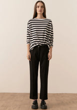 Load image into Gallery viewer, Pol James Striped LS Tee - Black/White  Hyde Boutique   
