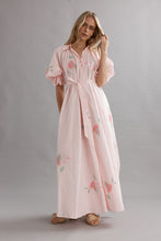 Load image into Gallery viewer, Caitlin Crisp Horizon Shirt Dress - Blooming Bud