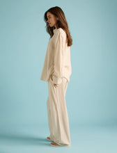 Load image into Gallery viewer, Papinelle x Karen Walker Seersucker Stripe F/L PJ Set - Pepper/Cream Hyde Boutique