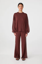Load image into Gallery viewer, Arcaa Pippa Long Sleeve Top - Merlot/Cream Hyde Boutique