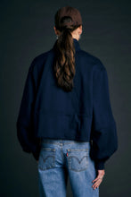 Load image into Gallery viewer, Karen Walker Runaway Zip Front Sweatshirt - Navy