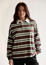 Load image into Gallery viewer, FAR MER. by Whitney Jersey - Green/Choc Hyde Boutique