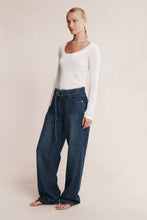Load image into Gallery viewer, Marle Belted Wide Leg Jean - Dark Wash 01 Hyde Boutique