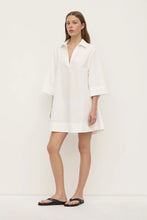 Load image into Gallery viewer, Assembly Label Claire Mini Shirt Dress - White Apparel > Women > Clothing > Dresses > Shirt Dresses > Assembly Label Hyde Boutique
