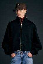 Load image into Gallery viewer, Karen Walker Runaway Zip Front Sweatshirt - Black