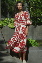 Load image into Gallery viewer, Copper By Trelise Cooper Naturally Gifted Dress - Red/Natural Apparel > Women > Clothing > Dresses > Midi Dresses > Cooper By Trelise Cooper Hyde Boutique