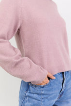 Load image into Gallery viewer, Stories Be Told Camelia Blush Alpaca Blend Crewneck - Blush Hyde Boutique