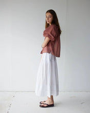 Load image into Gallery viewer, Måhsa Bon Ruffle Blouse - Maple