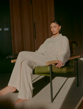 Load image into Gallery viewer, Papinelle x Karen Walker Seersucker Stripe F/L PJ Set - Pepper/Cream Hyde Boutique