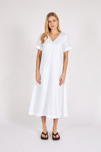Load image into Gallery viewer, Marlow Tivoli Linen Dress - White