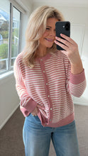 Load image into Gallery viewer, Remain x Hyde Exclusive Merino Tali Cardigan - Rose Stripe Hyde Boutique
