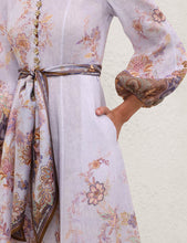 Load image into Gallery viewer, Zimmermann Luna Button Midi Dress - Blue Paisley Apparel > Women > Clothing > Shirts & Tops > Shirts > Button-Up Shirts > Zimmermann Hyde Boutique