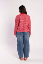 Load image into Gallery viewer, Drama The Label Seine Blazer - Pink Herringbone Hyde Boutique