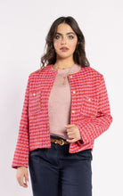 Load image into Gallery viewer, Drama The Label Seine Blazer - Pink Herringbone Hyde Boutique