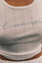 Load image into Gallery viewer, Commonplace Riviera Pointelle Tank - Cream Hyde Boutique
