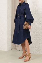 Load image into Gallery viewer, Zimmermann Denim Cargo Midi Dress - Ink Apparel > Women > Clothing > Dresses > Midi Dresses > Zimmermann Hyde Boutique