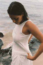Load image into Gallery viewer, Commonplace Riviera Pointelle Tank - Cream Hyde Boutique