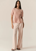 Load image into Gallery viewer, Pol Zone Shirred Tee - Blush Hyde Boutique