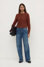 Load image into Gallery viewer, Assembly Label Carina Wool Long Sleeve Cardigan - Burnt Amber