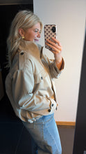 Load image into Gallery viewer, Stories Be Told Funnel Neck Trench Jacket - Taupe Arriving End October Hyde Boutique