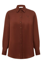 Load image into Gallery viewer, Zimmermann Hypnotic Satin Shirt - Tan Hyde Boutique