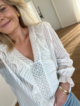 Load image into Gallery viewer, Drama The Label Amelia Blouse - Natural Stripe Hyde Boutique