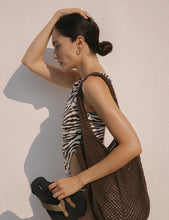 Load image into Gallery viewer, La Tribe Crochet Tote Bag - Coffee