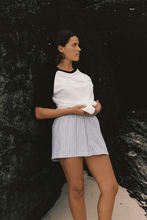 Load image into Gallery viewer, Commonplace Cursive Raglan T-Shirt - White Hyde Boutique