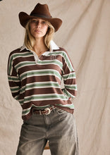 Load image into Gallery viewer, FAR MER. by Whitney Jersey - Green/Choc Hyde Boutique