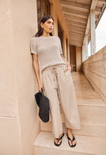 Load image into Gallery viewer, Marlow Lume Knit Tee - Natural