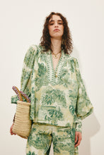 Load image into Gallery viewer, Alémais Sara Blouse - Green Apparel > Women > Clothing > Tops > Blouses > Alémais Hyde Boutique