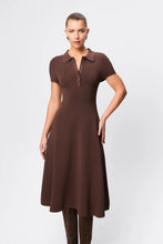 Load image into Gallery viewer, Mossman Petra Midi Dress - Chocolate