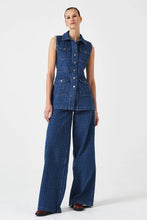 Load image into Gallery viewer, Seventy + Mochi Ani Denim Vest - Houndstooth Idaho Hyde Boutique