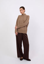 Load image into Gallery viewer, Marlow Cashmere Funnel Neck - Nutmeg Hyde Boutique