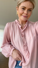 Load image into Gallery viewer, Drama The Label Cest La Vive Blouse - Dusky Pink Apparel > Women > Clothing > Tops > Blouses > Long Sleeve Blouses > Drama The Label Hyde Boutique