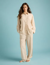 Load image into Gallery viewer, Papinelle x Karen Walker Seersucker Stripe F/L PJ Set - Orange/Cream