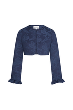 Load image into Gallery viewer, Commonplace Esme Jacquard Bolero - Navy