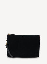Load image into Gallery viewer, SABEN Tillys Big Sis Crossbody - Black Suede Accessories > Women > Accessories > Bags & Handbags > Crossbody Bags > Saben Hyde Boutique