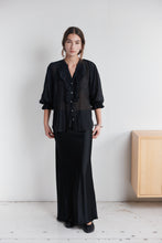 Load image into Gallery viewer, Mahsa Jane Blouse - Black Silk Cotton