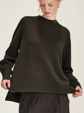 Load image into Gallery viewer, Sills Rei Merino Sweater - Olive Hyde Boutique