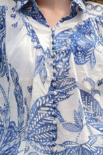 Load image into Gallery viewer, Coop By Trelise Cooper - Belle Of The Billow Blouse - Blue & White
