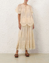 Load image into Gallery viewer, Zimmermann Luna Lace Flutter Blouse - Cream Apparel > Women > Clothing > Shirts & Tops > Shirts > Button-Up Shirts > Zimmermann Hyde Boutique