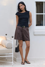 Load image into Gallery viewer, Stories Be Told Literal Linen Short - Dark Chocolate Arriving This Week