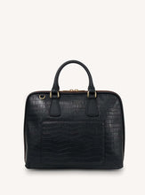Load image into Gallery viewer, SABEN Parker Briefcase - Black Croc