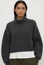 Load image into Gallery viewer, Assembly Label Paris Wool Cashmere Knit Turtleneck - Charcoal Marle Hyde Boutique