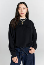 Load image into Gallery viewer, Karen Walker Runaway College Crewneck Sweatshirt - Black Hyde Boutique