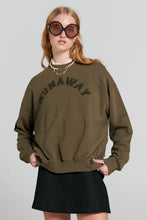 Load image into Gallery viewer, Karen Walker Runaway College Crewneck Sweatshirt - Hunter Green Hyde Boutique